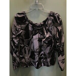 a.n.a. long sleeve off-the-shoulder blouse -size M